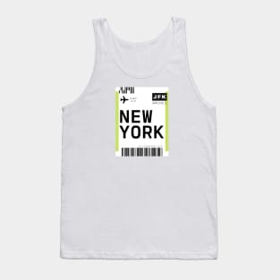 New York Mini Boarding Pass Tank Top